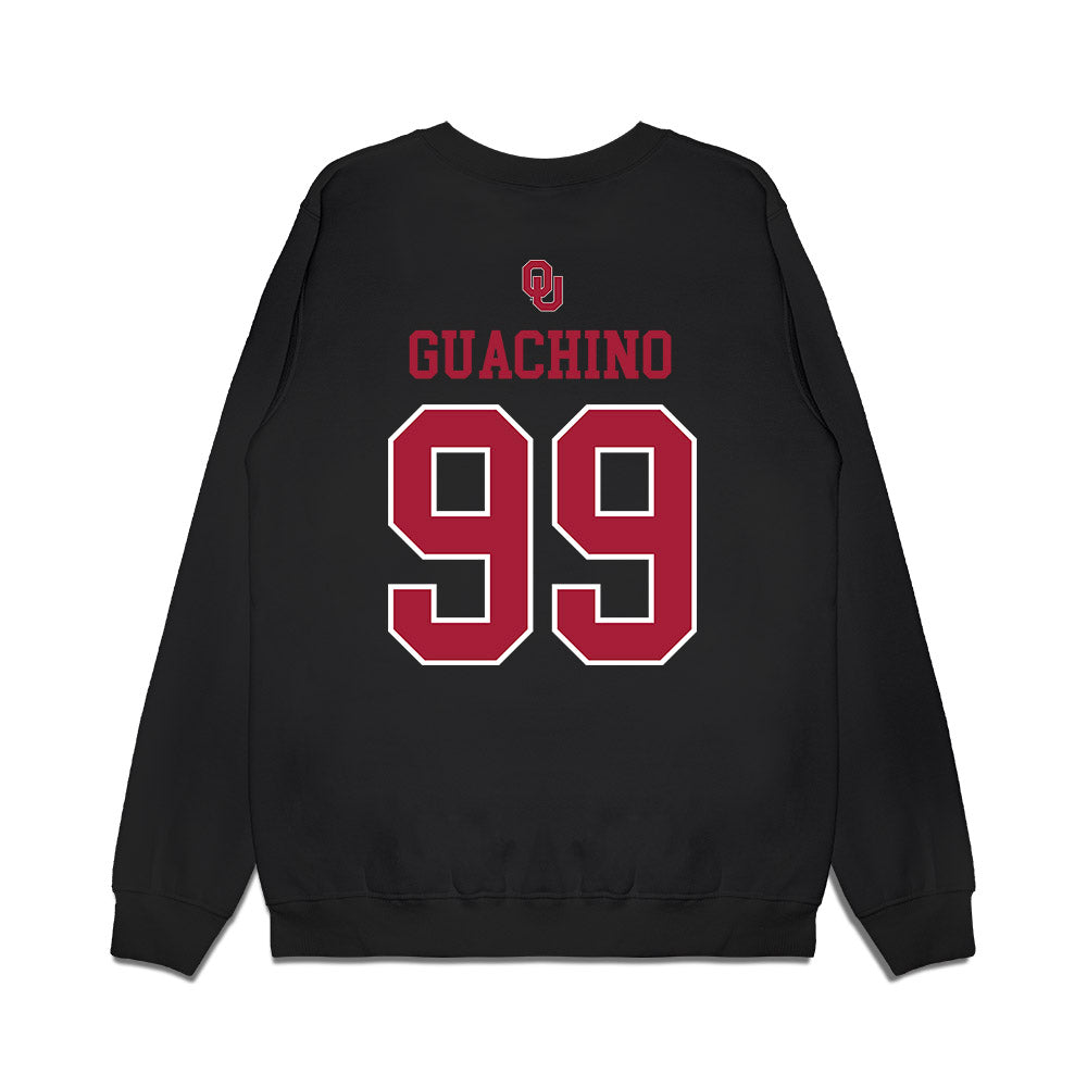 Oklahoma - NCAA Softball : Miali Guachino - Sooners Go Yard! Premium Crewneck Sweatshirt-1