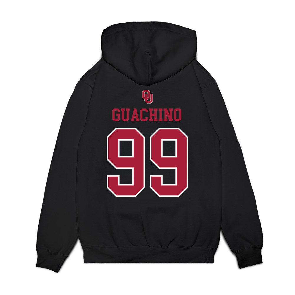 Oklahoma - NCAA Softball : Miali Guachino - Sooners Go Yard! Premium Hooded Sweatshirt-1
