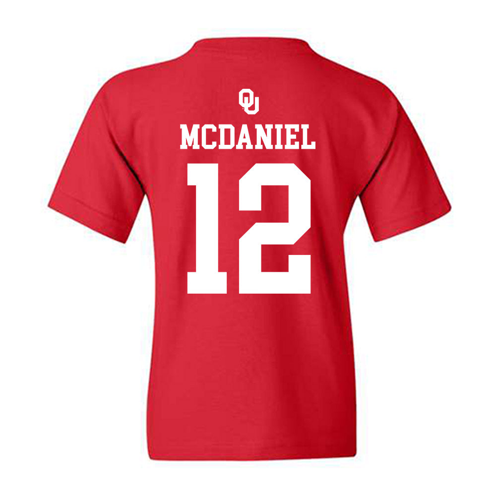 Oklahoma - NCAA Softball : Lexi McDaniel - Sooners Go Yard! Youth T-Shirt-1