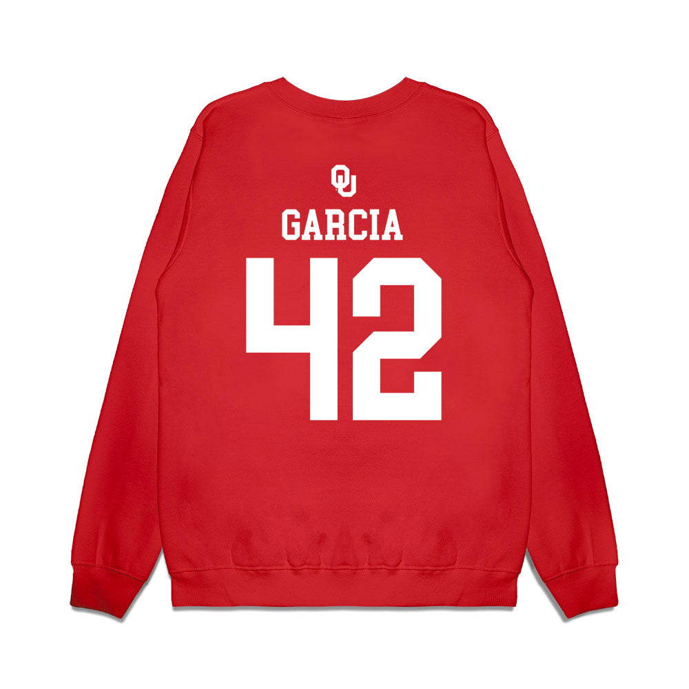 Oklahoma - NCAA Softball : Gabriella Garcia - Sooners Go Yard! Premium Crewneck Sweatshirt-1