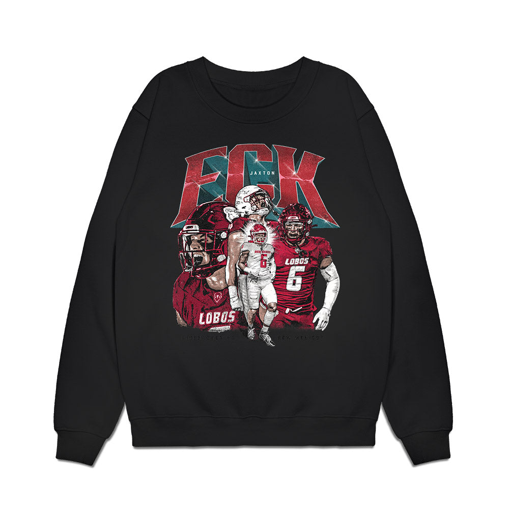New Mexico - NCAA Football : Jaxton Eck - Collage Premium Crewneck Sweatshirt-0