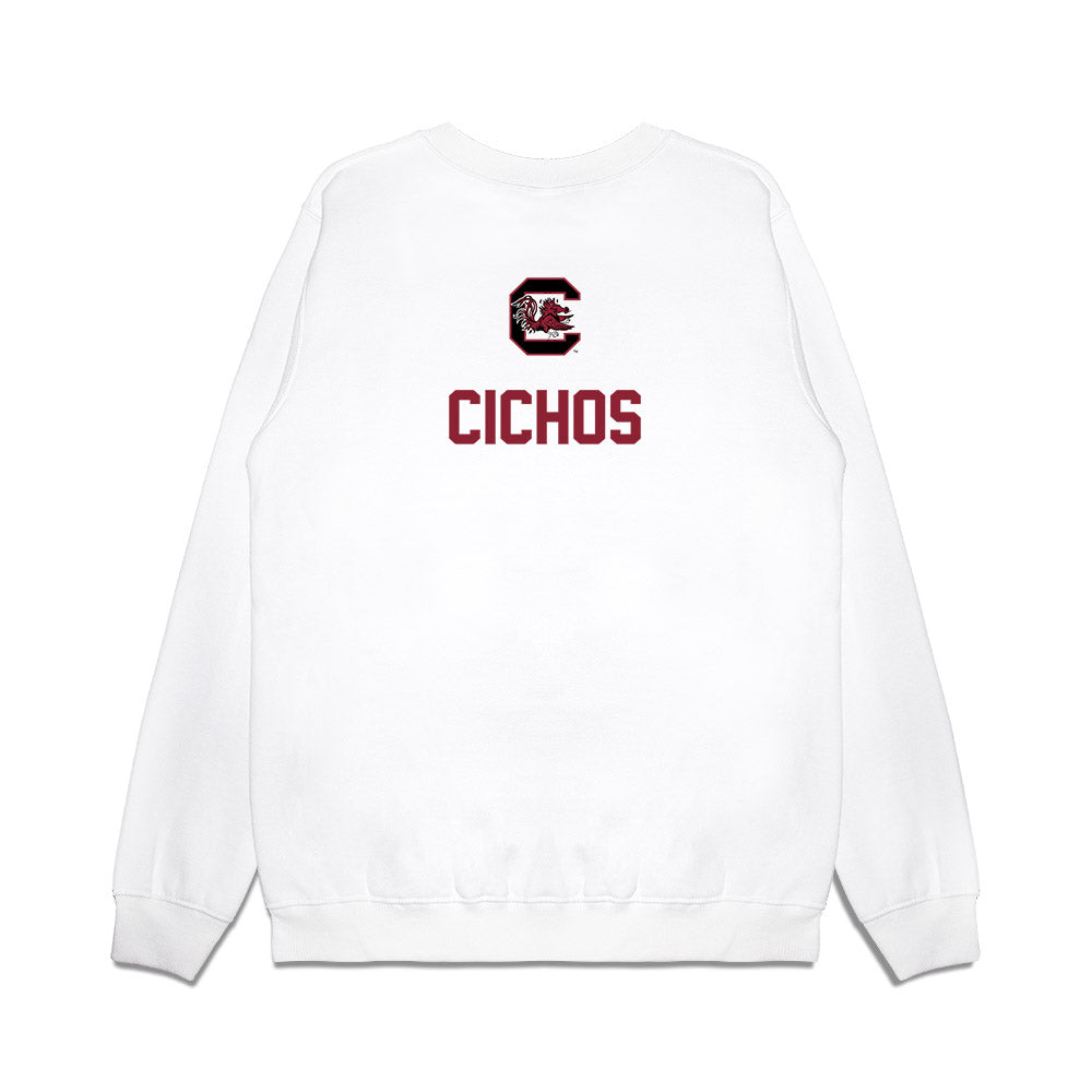 South Carolina - NCAA Equestrian : Samantha Cichos - National Champions Premium Crewneck Sweatshirt-1
