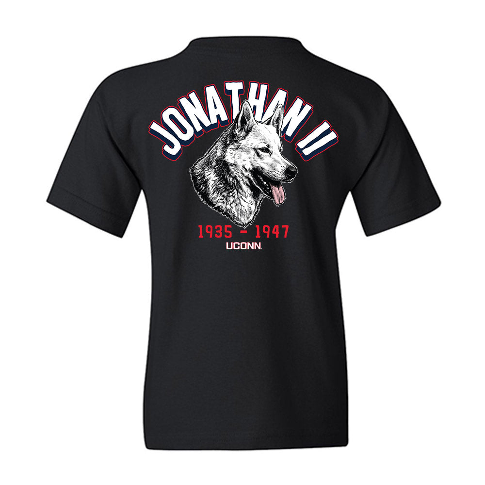 UConn - Huskies Mascot : Jonathan II - Caricature Youth T-Shirt-1