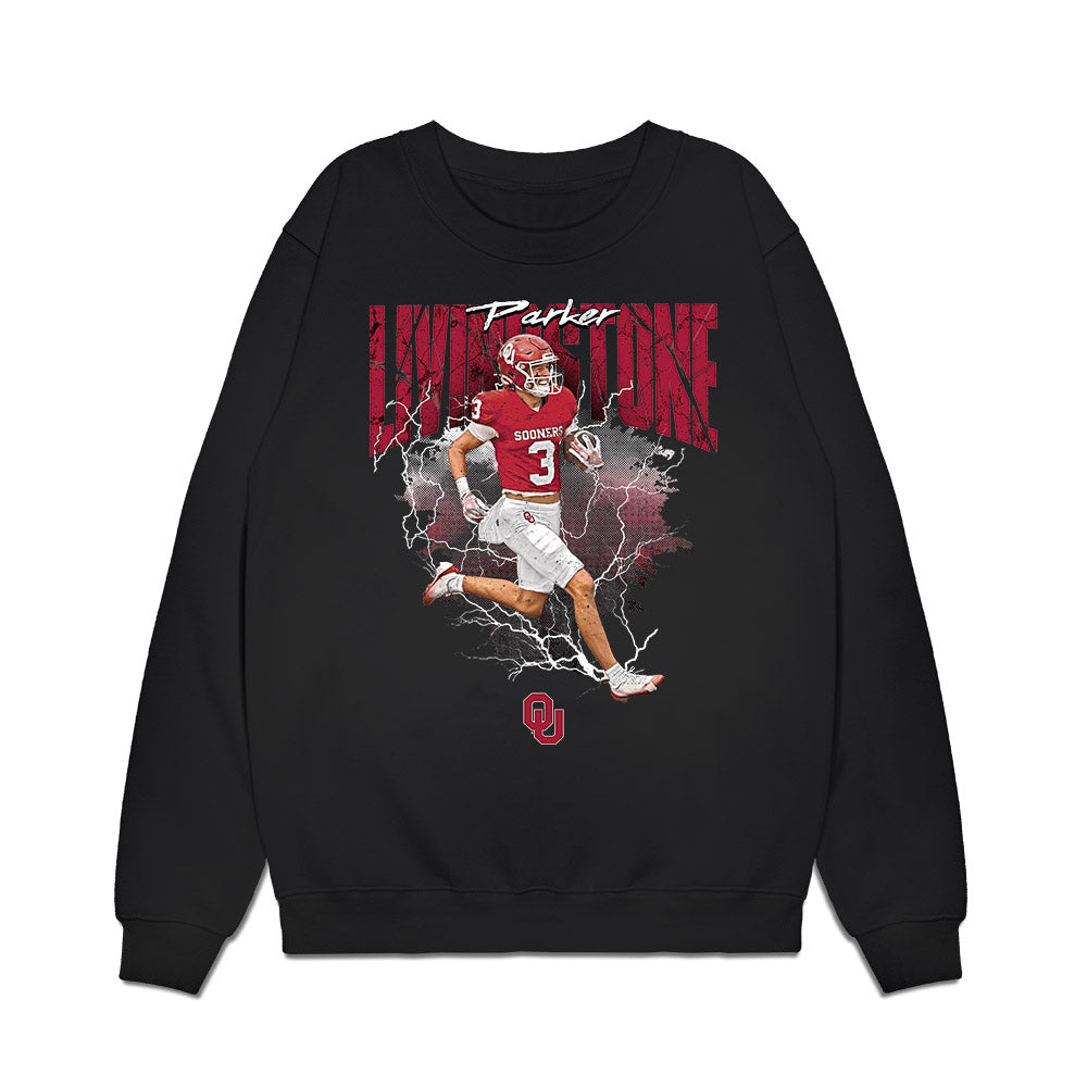 Oklahoma - NCAA Football : Parker Livingstone - Collage Premium Crewneck Sweatshirt-0