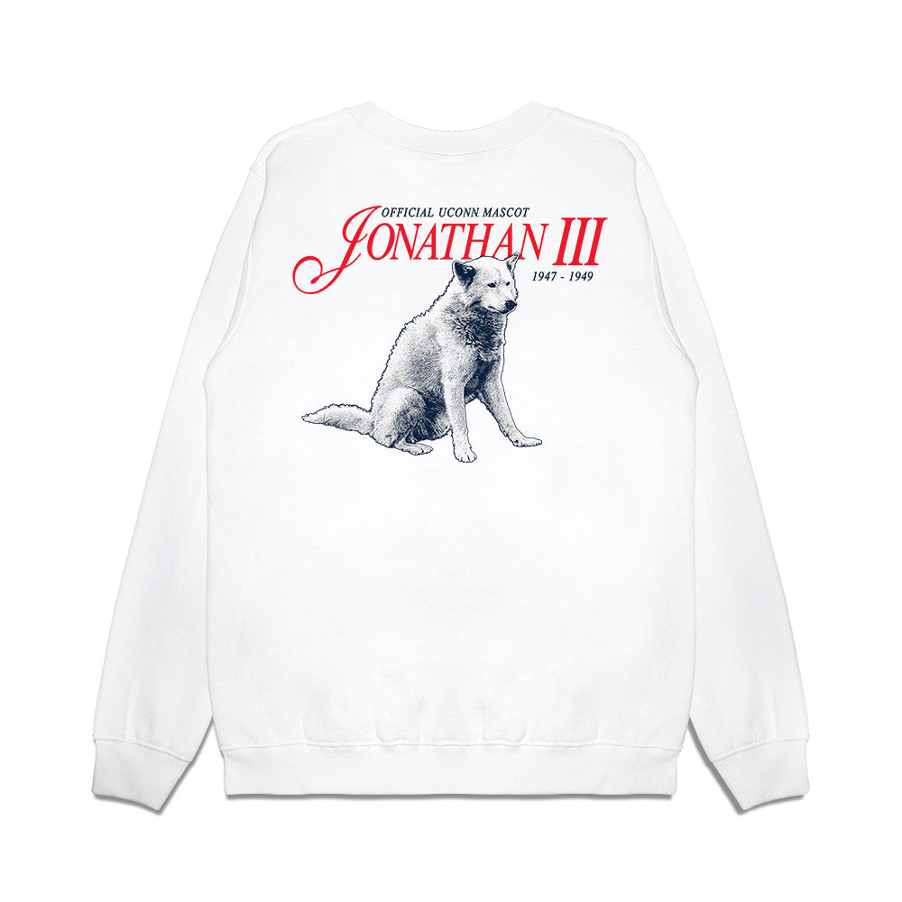 UConn - Huskies Mascot : Jonathan III - Legacy Premium Crewneck Sweatshirt-1