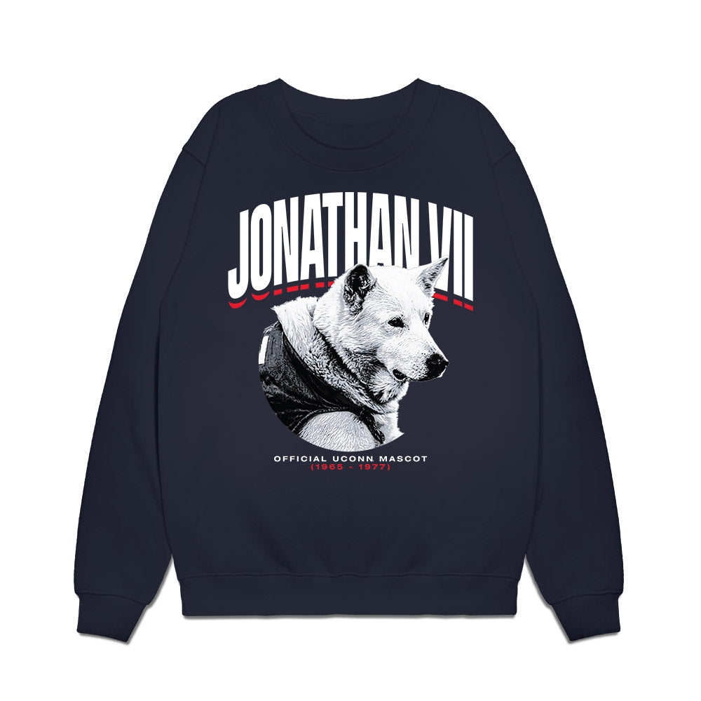 UConn - Huskies Mascot : Jonathan VII - Hero Premium Crewneck Sweatshirt-0