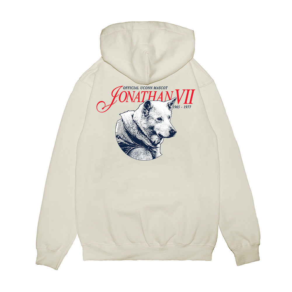 UConn - Huskies Mascot : Jonathan VII - Legacy Premium Hooded Sweatshirt-1