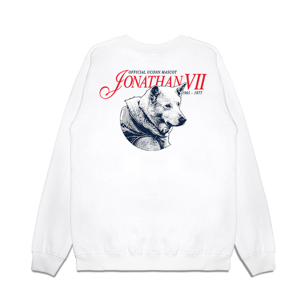 UConn - Huskies Mascot : Jonathan VII - Legacy Premium Crewneck Sweatshirt-1