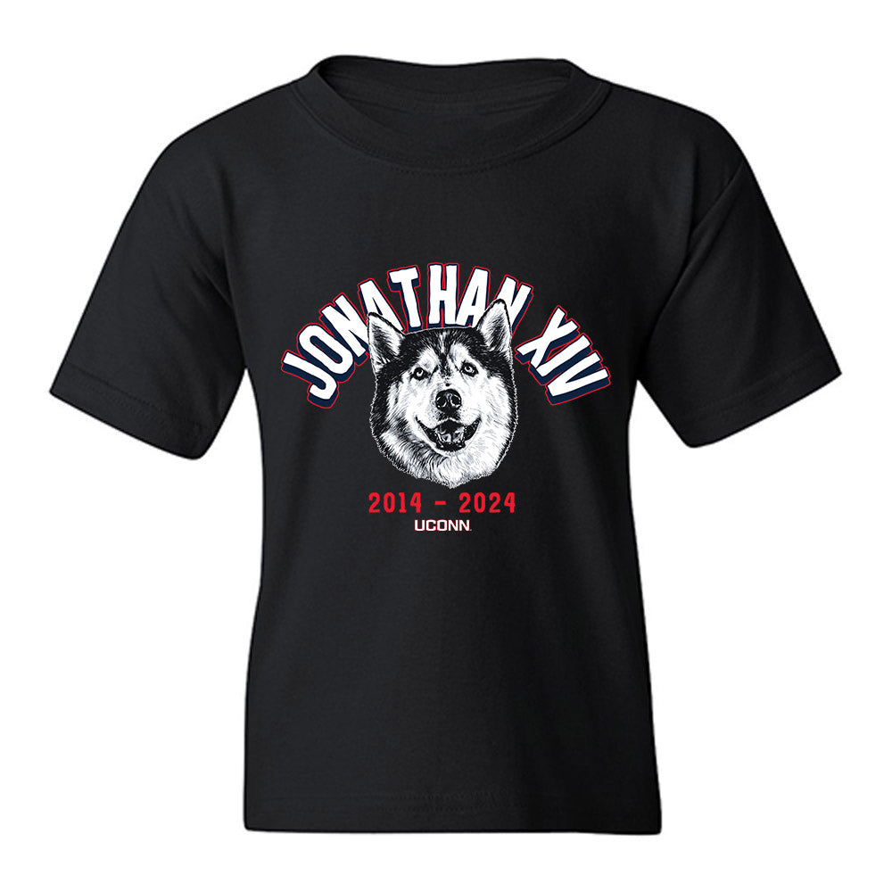 UConn - Huskies Mascot : Jonathan XIV - Caricature Youth T-Shirt-0