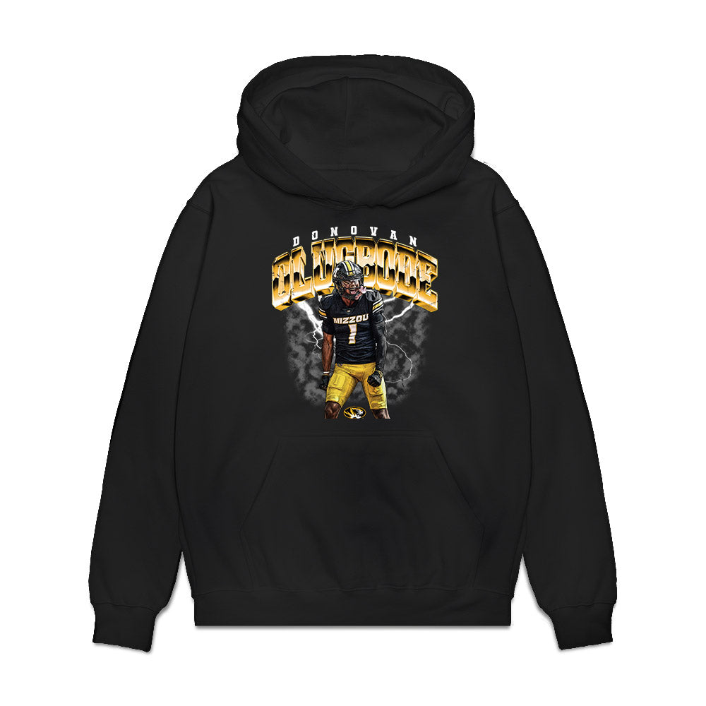 Missouri - NCAA Football : Donovan Olugbode - Collage Premium Hooded Sweatshirt-0