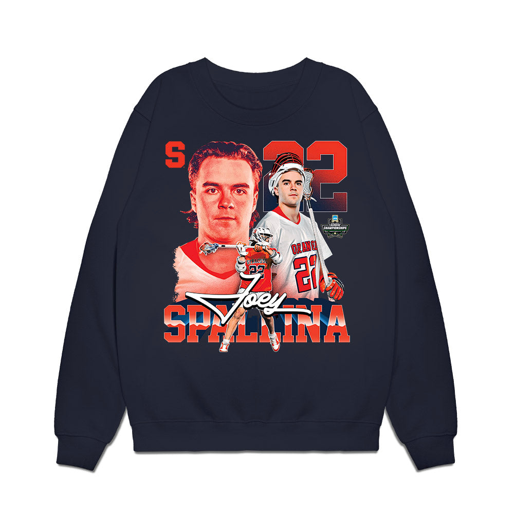 Syracuse - NCAA Men's Lacrosse : Joey Spallina - Collage Premium Crewneck Sweatshirt-0