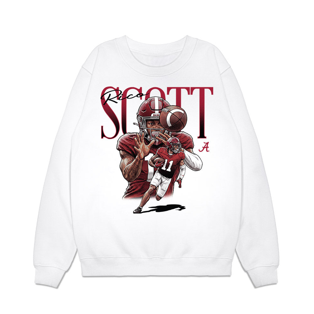 Alabama - NCAA Football : Rico Scott - Collage Premium Crewneck Sweatshirt-0