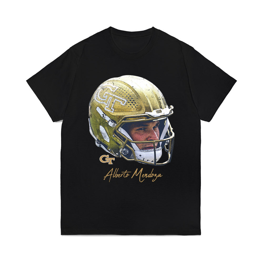 Georgia Tech - NCAA Football : Alberto Mendoza - Game Face Comfort Colors T-Shirt-0