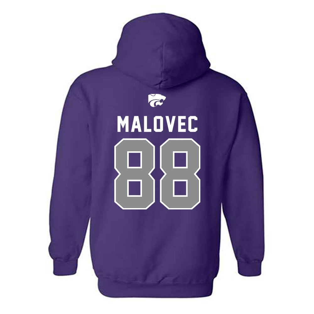 Kansas State - NCAA Men's Basketball : Timotej Malovec - EMAW Hooded Sweatshirt-1