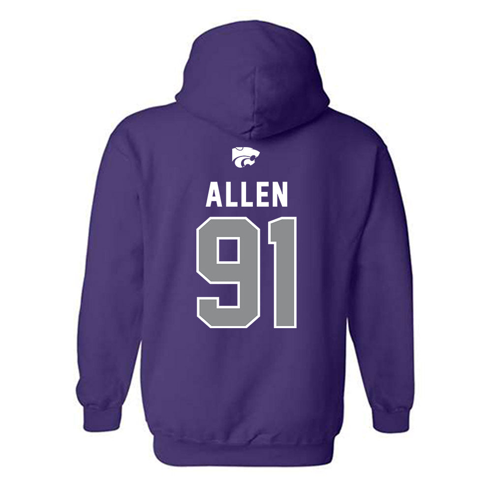 Kansas State - NCAA Football : Jordan Allen - EMAW Hooded Sweatshirt-1