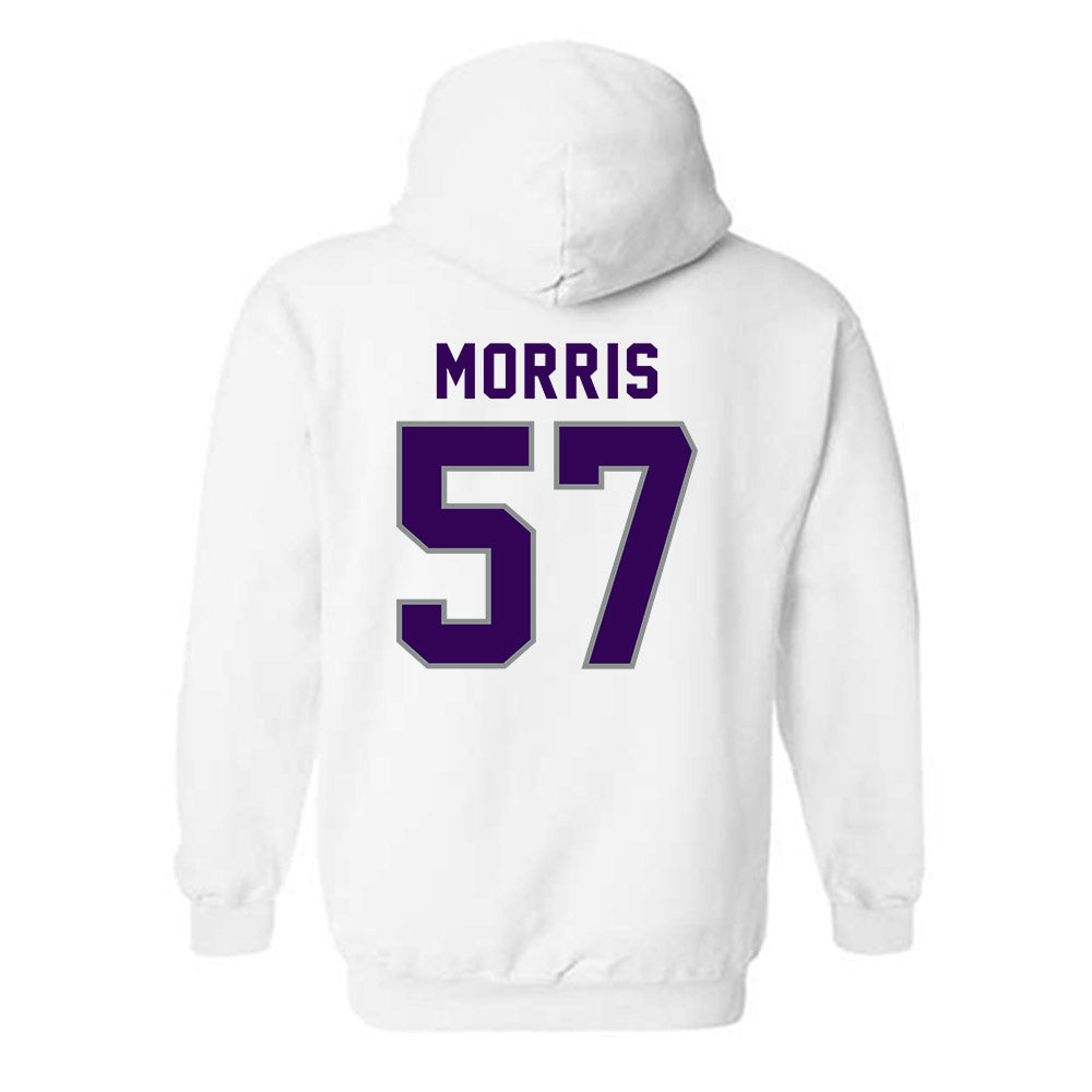 Kansas State - NCAA Football : Delvin Morris - Wildcat hand sign Hooded Sweatshirt-1