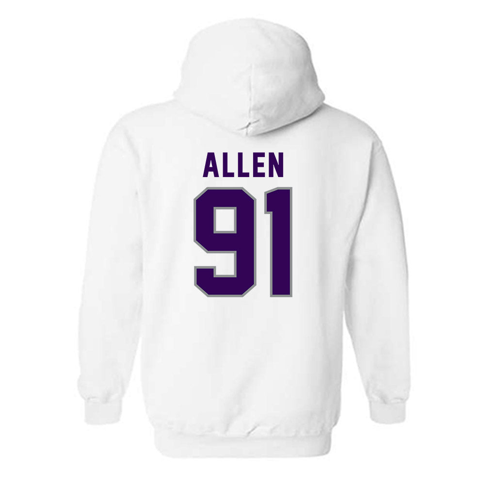 Kansas State - NCAA Football : Jordan Allen - Wildcat hand sign Hooded Sweatshirt-1