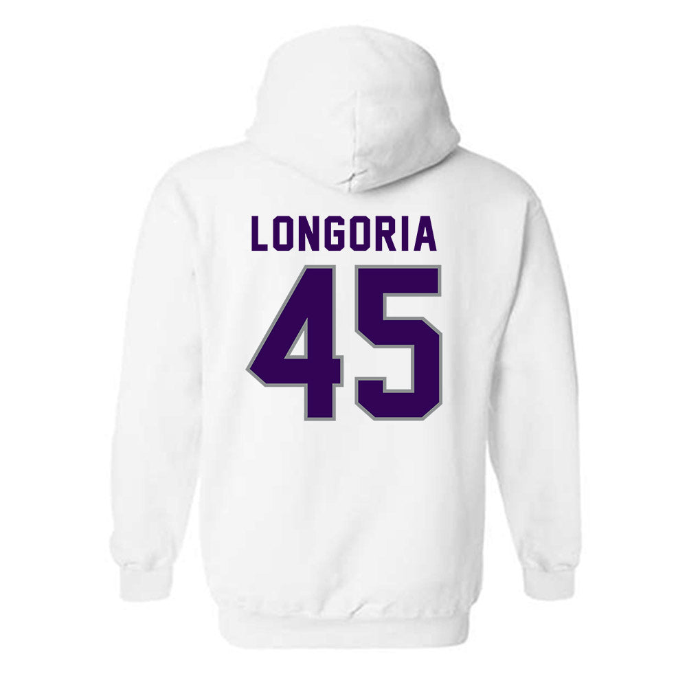 Kansas State - NCAA Baseball : Adan Longoria - Wildcat hand sign Hooded Sweatshirt-1