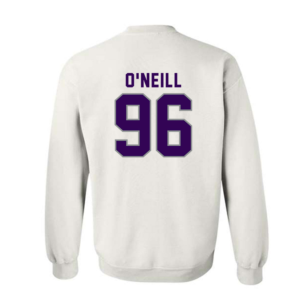 Kansas State - NCAA Football : Aidan O'Neill - Wildcat hand sign Crewneck Sweatshirt-1