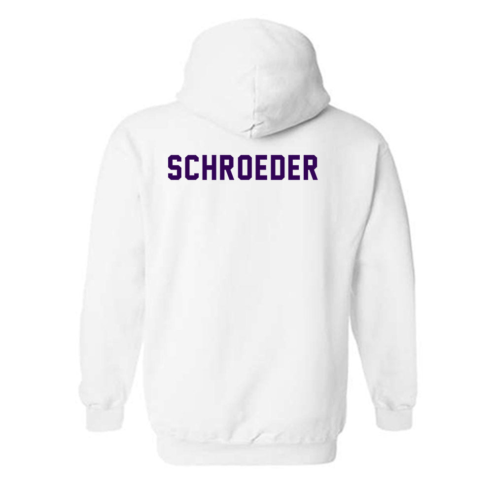 Kansas State - NCAA Women's Track & Field : Jaycee Schroeder - Wildcat hand sign Hooded Sweatshirt-1