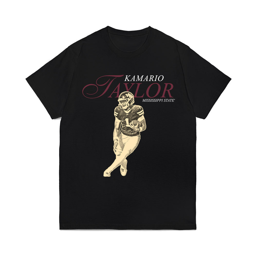 Mississippi State - NCAA Football : KaMario Taylor - Graphic Comfort Colors T-Shirt-0