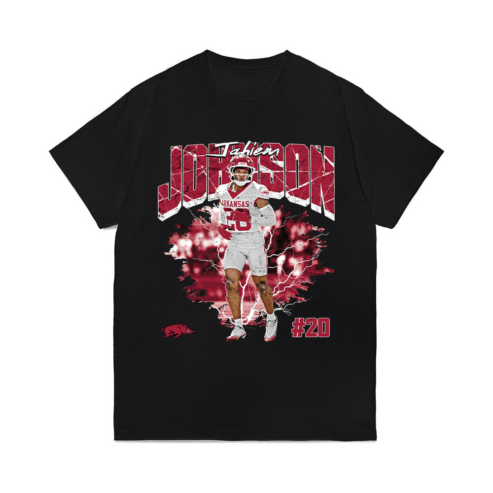 Arkansas - NCAA Football : Jahiem Johnson - Collage Comfort Colors T-Shirt-0