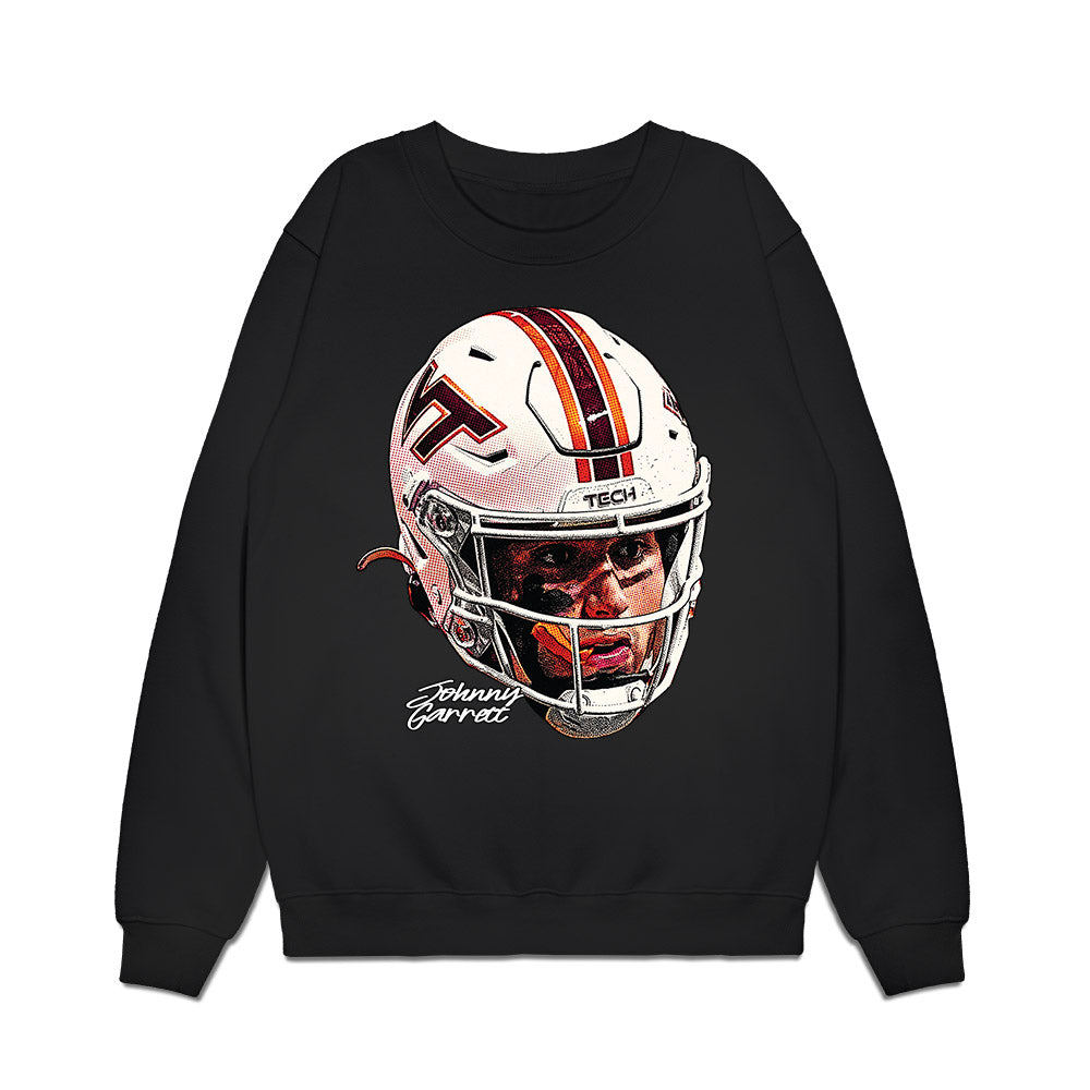 Virginia Tech - NCAA Football : Johnny Garrett - Graphic Premium Crewneck Sweatshirt-0