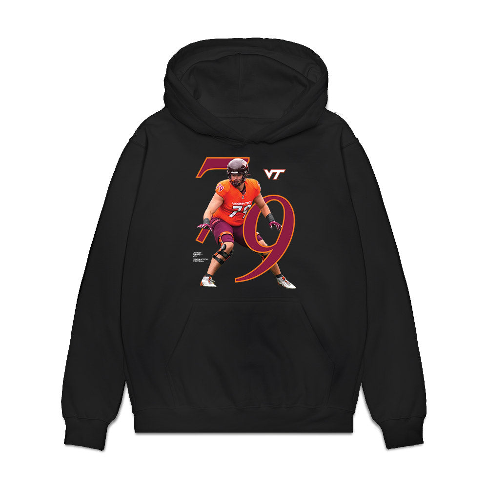 Virginia Tech - NCAA Football : Johnny Garrett - Breakthrough Premium Hooded Sweatshirt-0