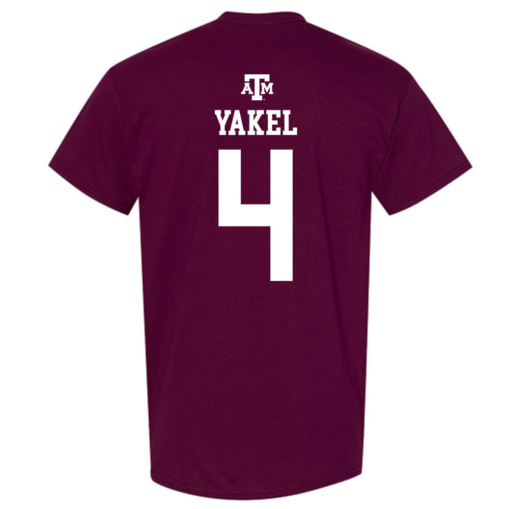 Texas A&M - NCAA Women's Soccer : Isabella Yakel - Maroon Out 2026 T-Shirt-1