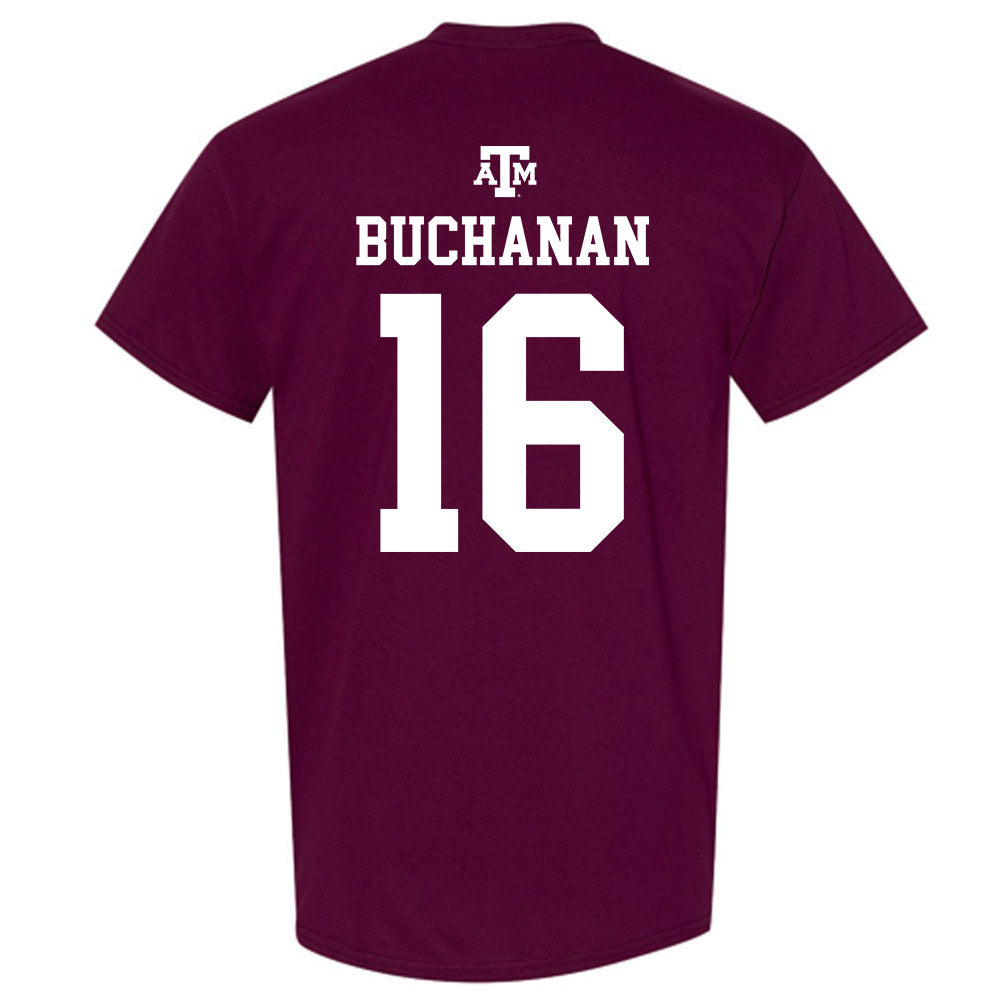 Texas A&M - NCAA Women's Soccer : Trinity Buchanan - Maroon Out 2026 T-Shirt-1