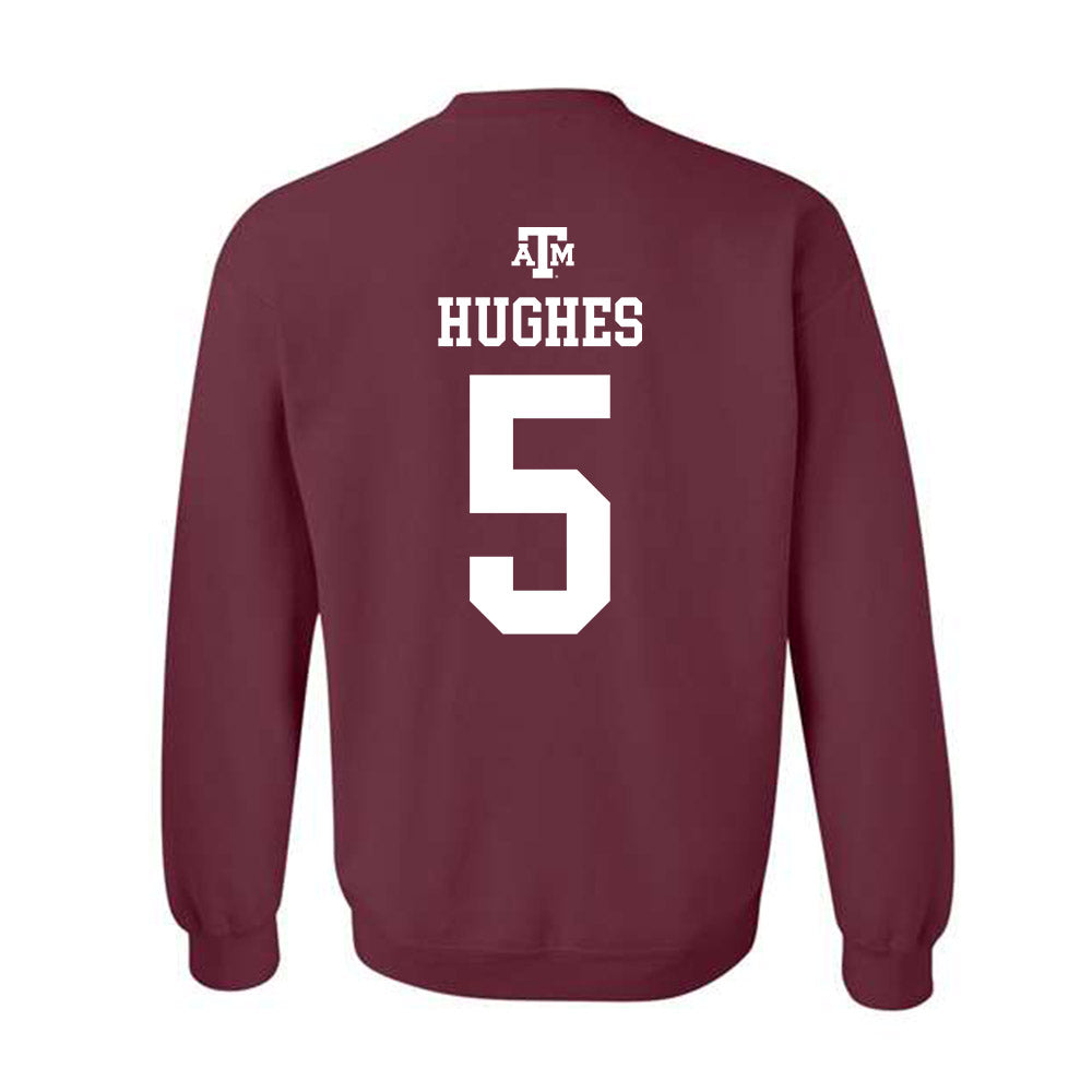 Texas A&M - NCAA Women's Soccer : Blake Hughes - Maroon Out 2026 Crewneck Sweatshirt-1