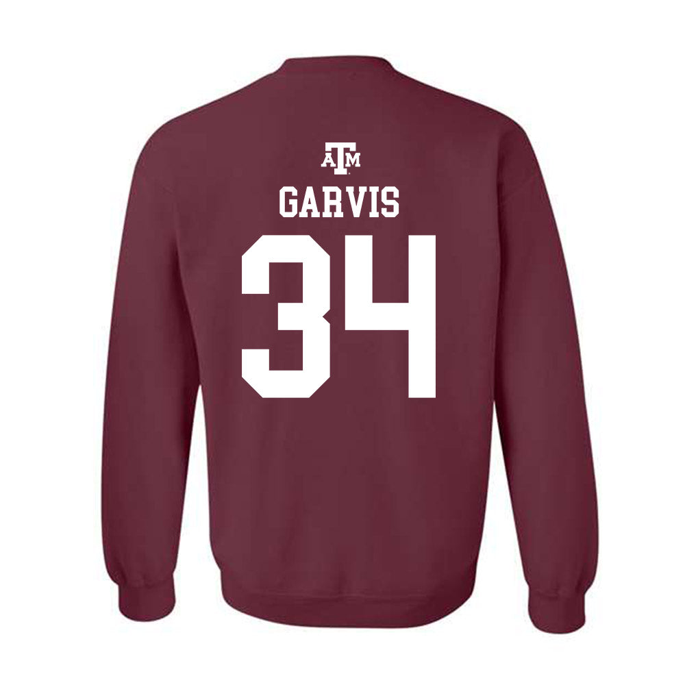 Texas A&M - NCAA Football : Kyle Garvis - Maroon Out 2026 Crewneck Sweatshirt-1