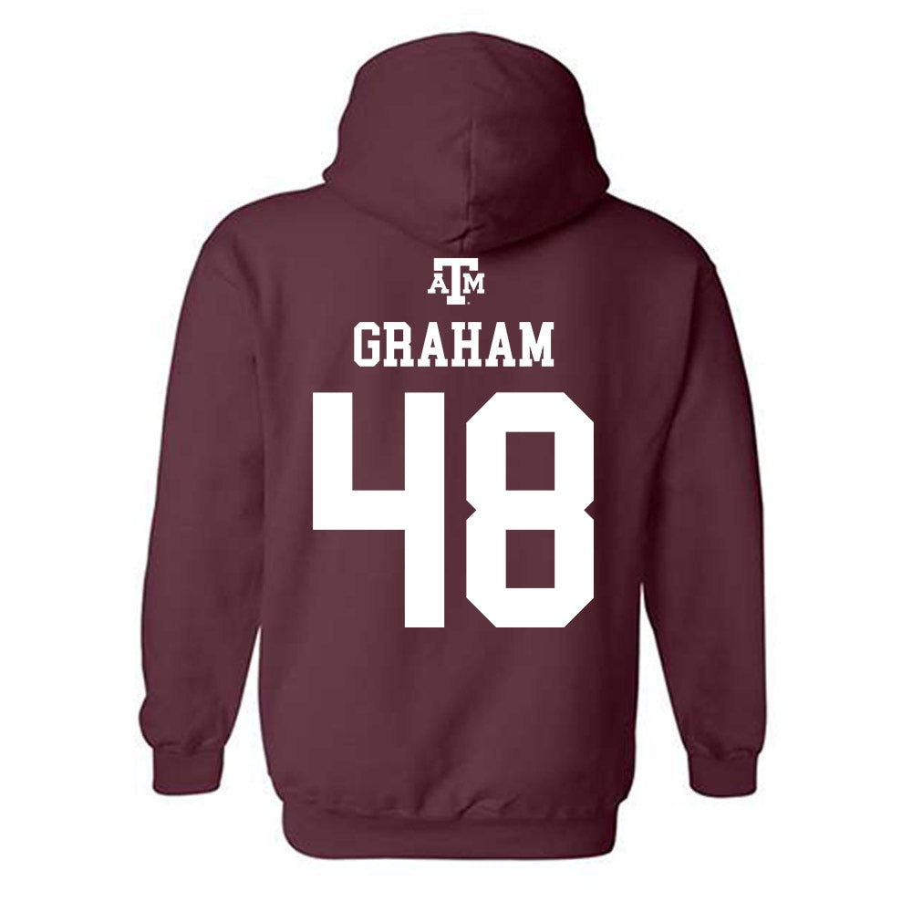 Texas A&M - NCAA Football : Jacob Graham - Maroon Out 2026 Hooded Sweatshirt-1