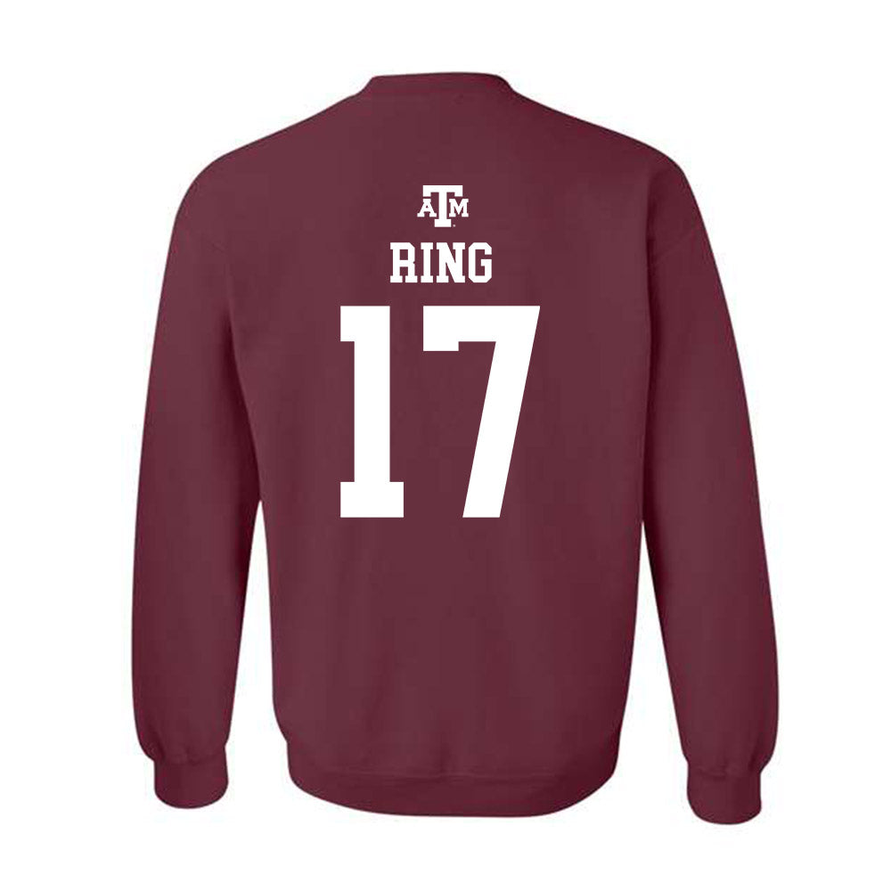 Texas A&M - NCAA Women's Volleyball : Natalie Ring - Maroon Out 2026 Crewneck Sweatshirt-1