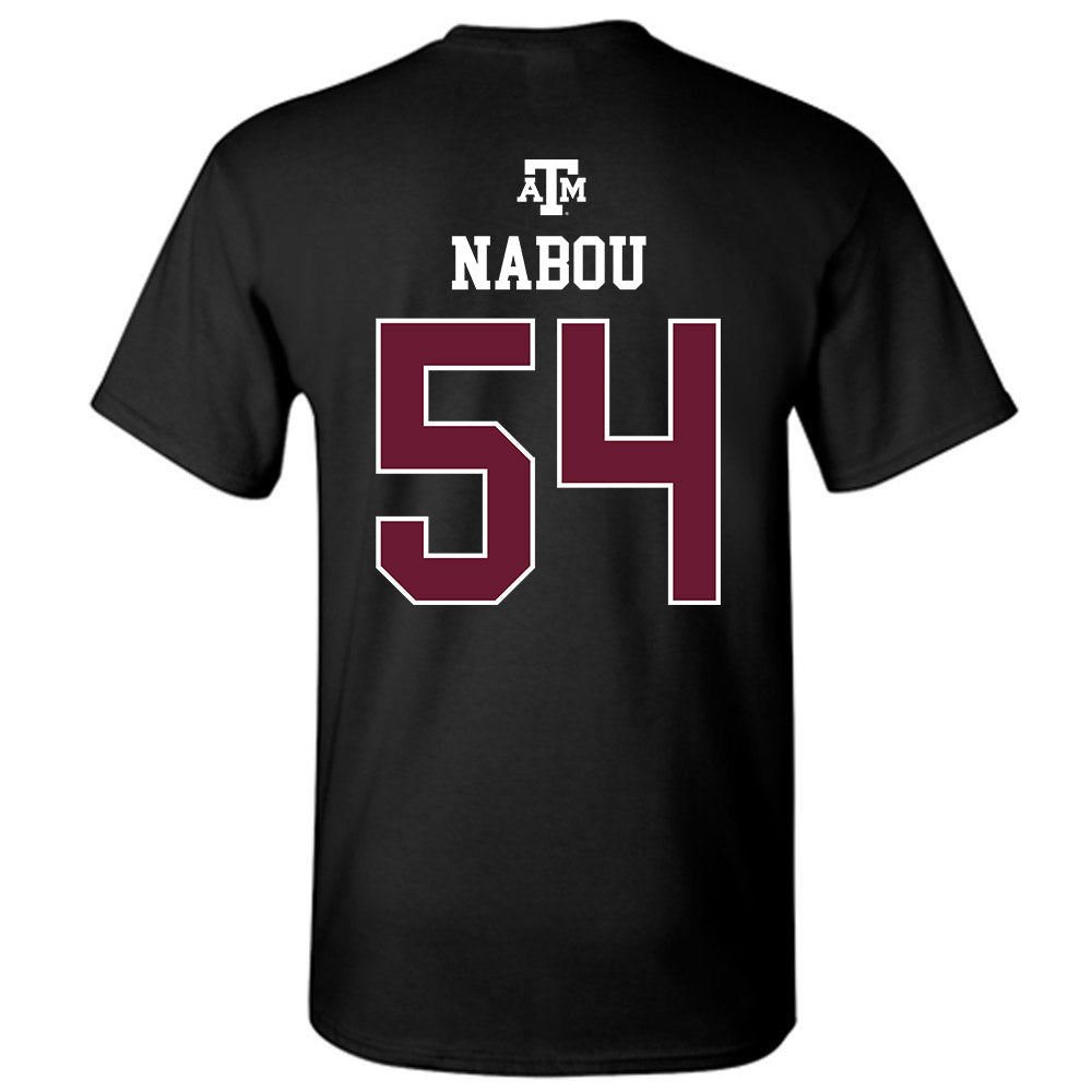 Texas A&M - NCAA Football : Mark Nabou - Black Out 2026 T-Shirt-1