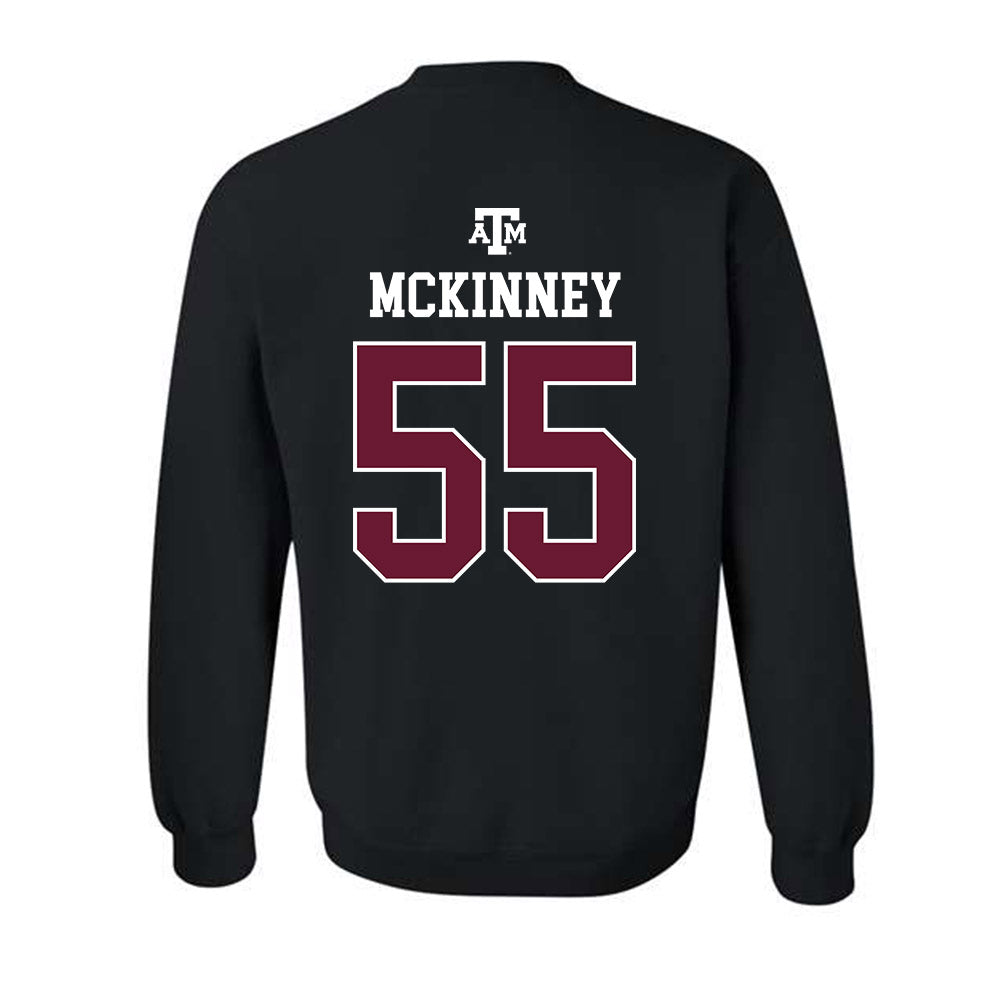 Texas A&M - NCAA Football : Hunter McKinney - Black Out 2026 Crewneck Sweatshirt-1