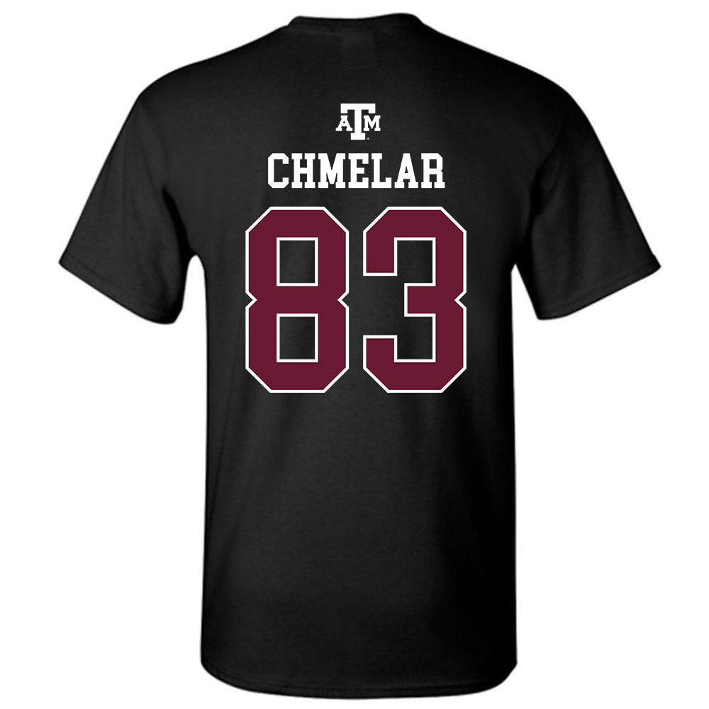 Texas A&M - NCAA Football : Colton Chmelar - Black Out 2026 T-Shirt-1