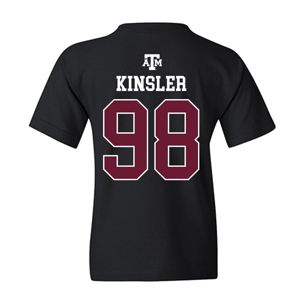 Texas A&M - NCAA Football : Jermaine Kinsler - Black Out 2026 Youth T-Shirt-1