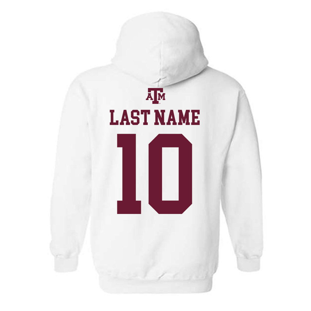 Texas A&M - NCAA Football : Marcel Reed - White Out 2026 Hooded Sweatshirt-1