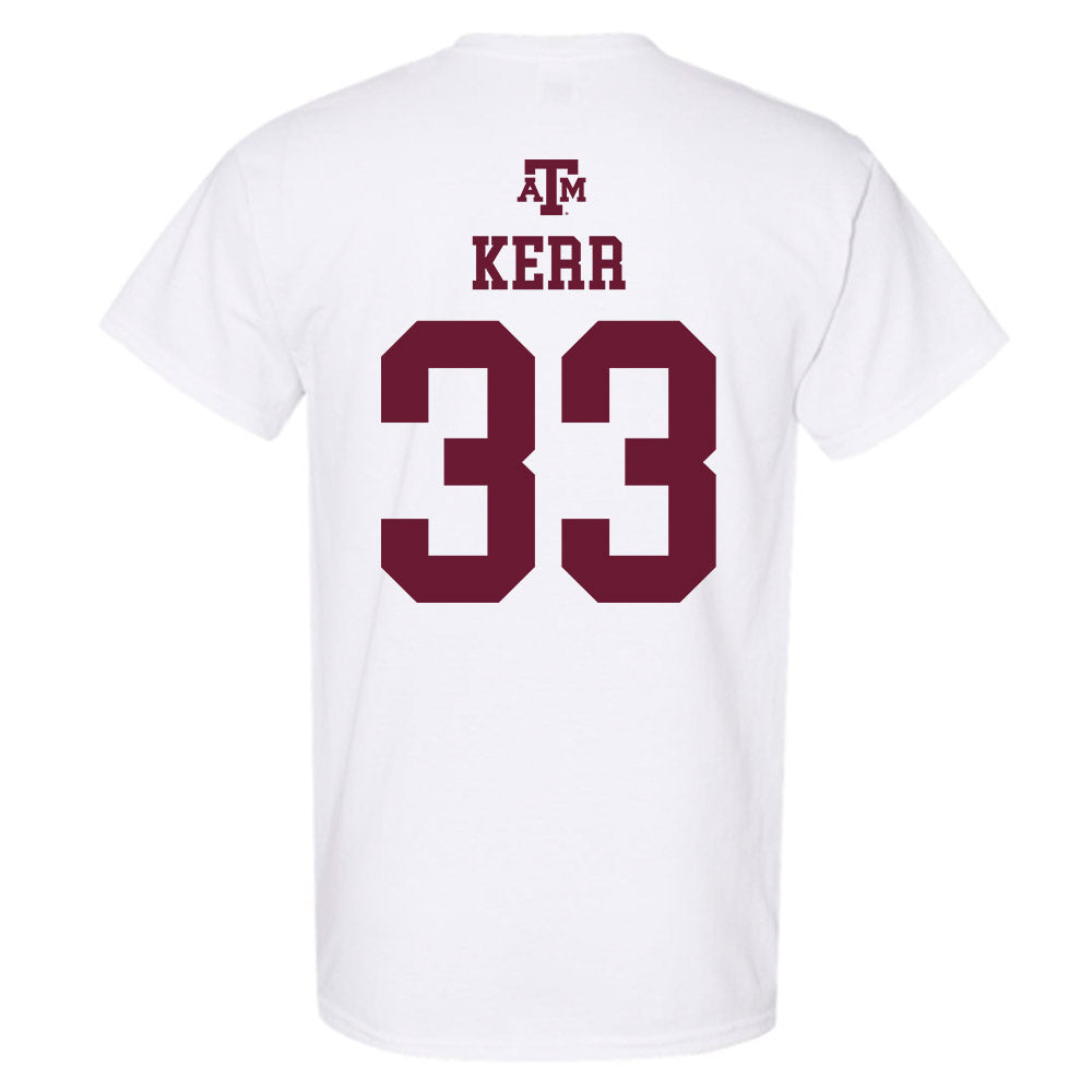 Texas A&M - NCAA Football : Jarred Kerr - White Out 2026 T-Shirt-1