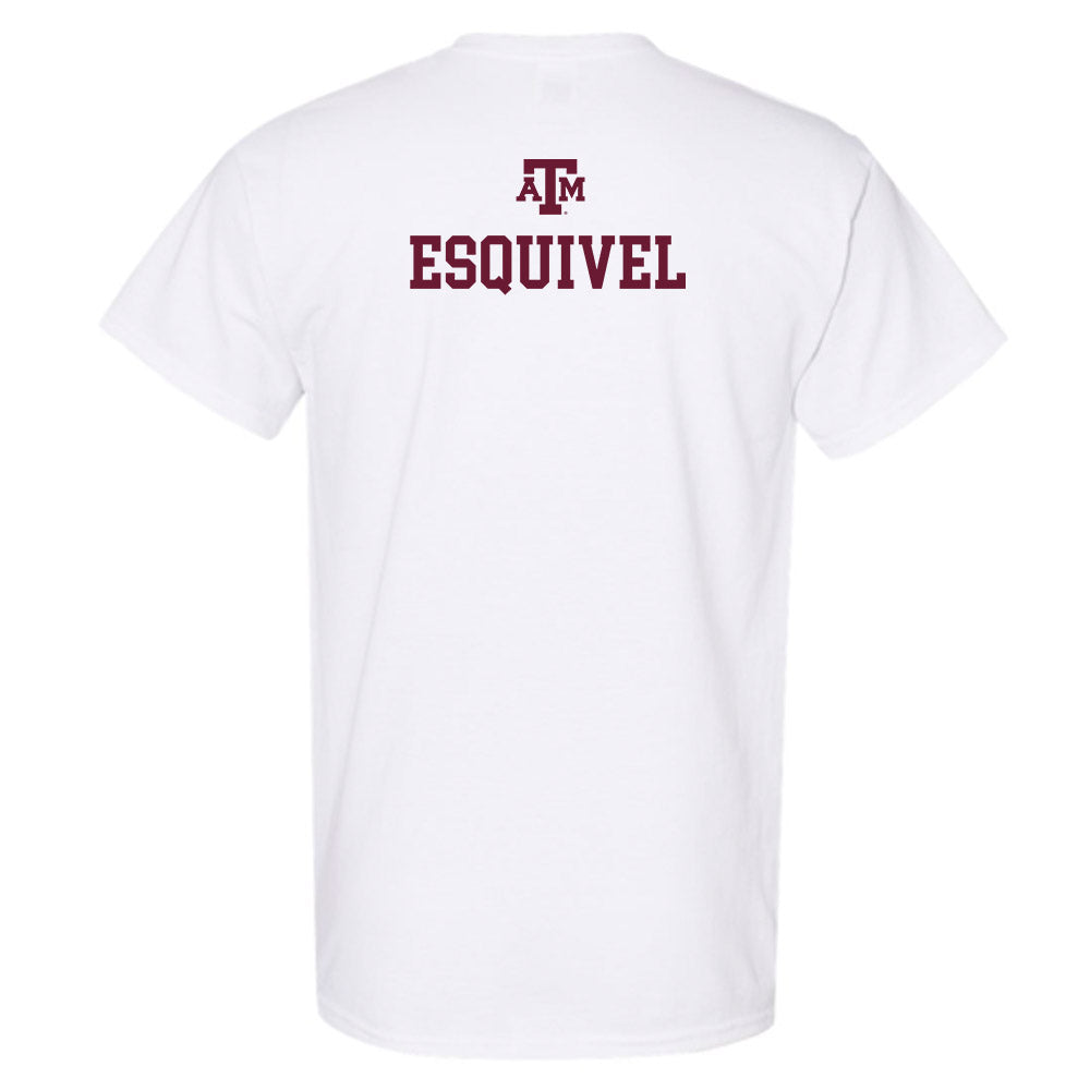 Texas A&M - NCAA Women's Tennis : Avery Esquivel - White Out 2026 T-Shirt-1