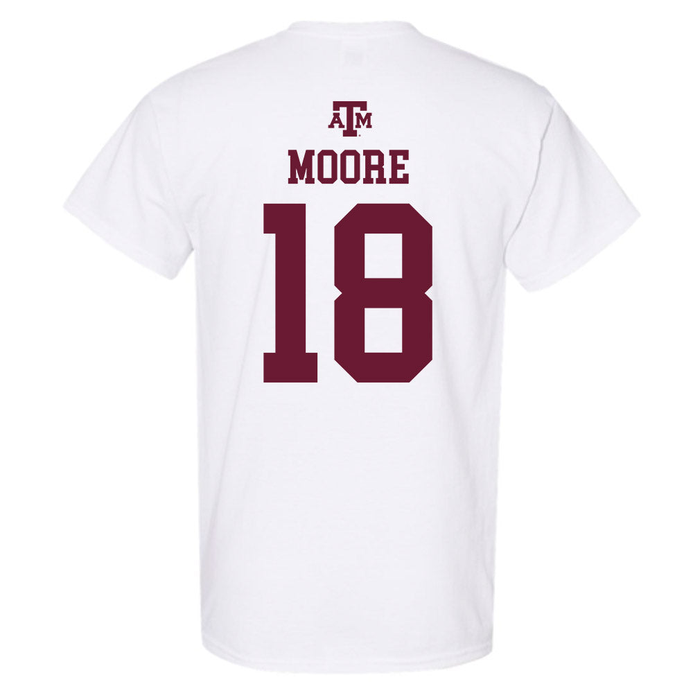 Texas A&M - NCAA Softball : Aubrey Moore - White Out 2026 T-Shirt-1
