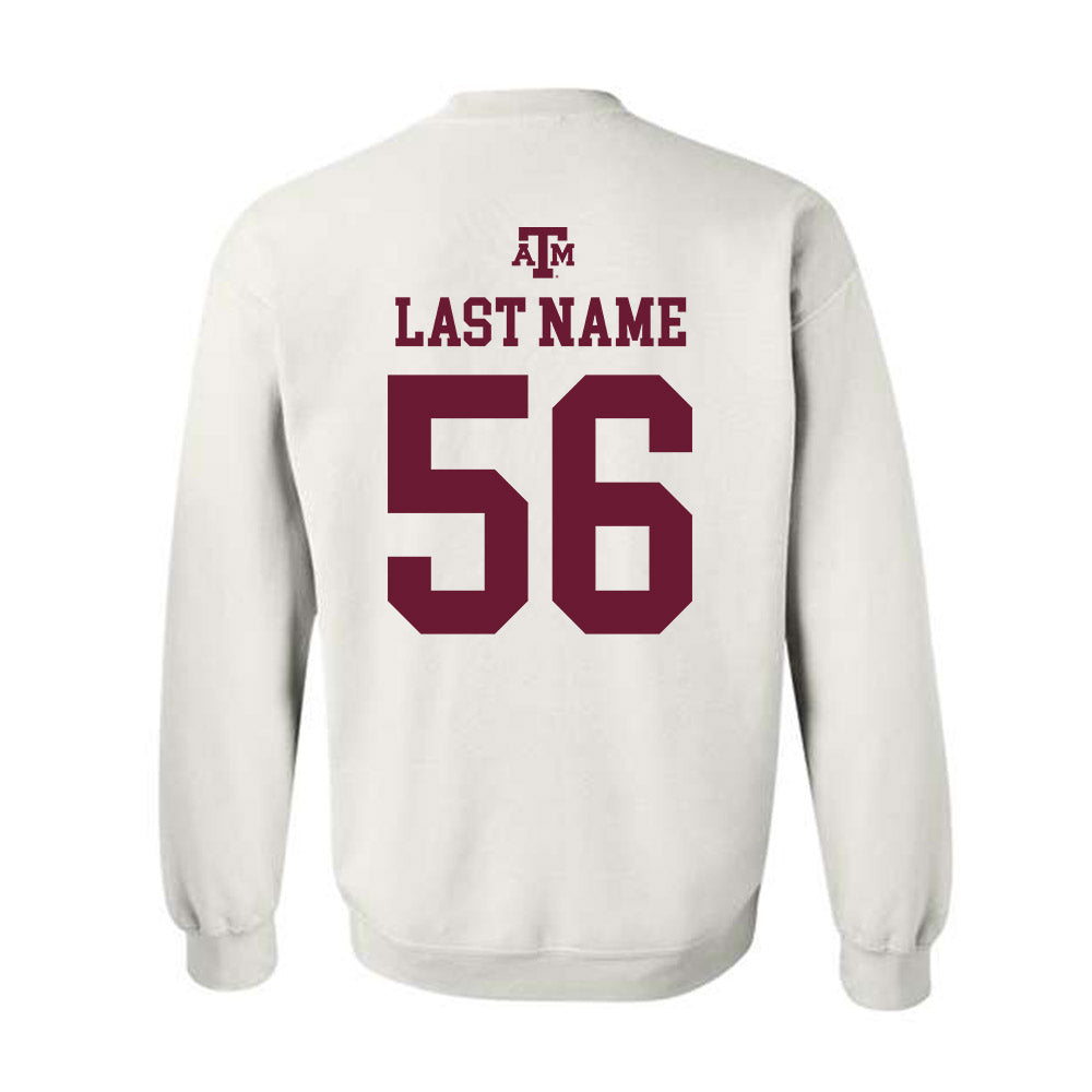 Texas A&M - NCAA Football : Nelson Mcguire - White Out 2026 Crewneck Sweatshirt-1