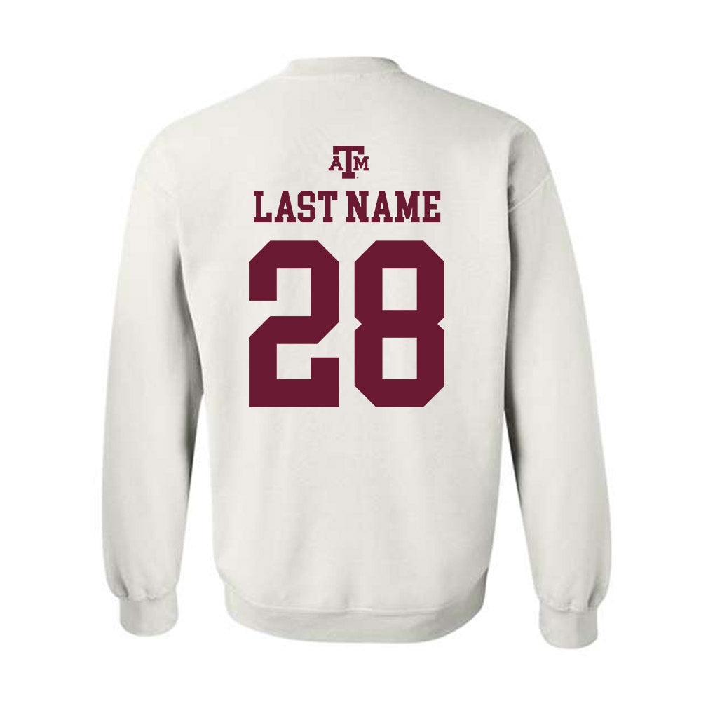 Texas A&M - NCAA Football : Chance Collins - White Out 2026 Crewneck Sweatshirt-1