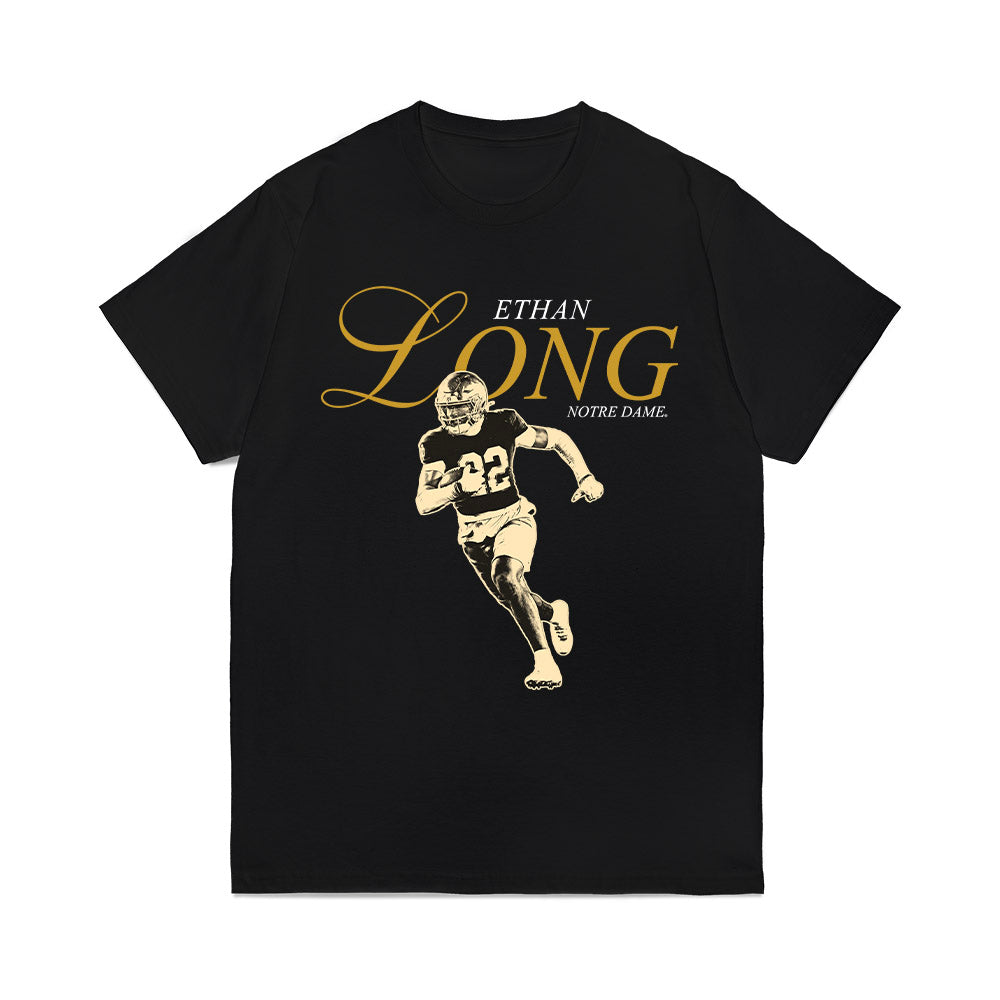 Notre Dame - NCAA Football : Ethan Long - Legacy Comfort Colors T-Shirt-0