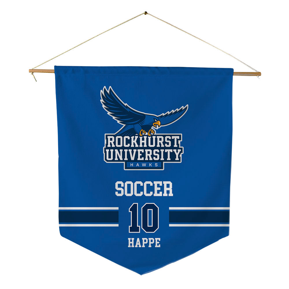 Rockhurst - NCAA Women's Soccer : Izzy Happe - Pennant - 18" x 21"-0