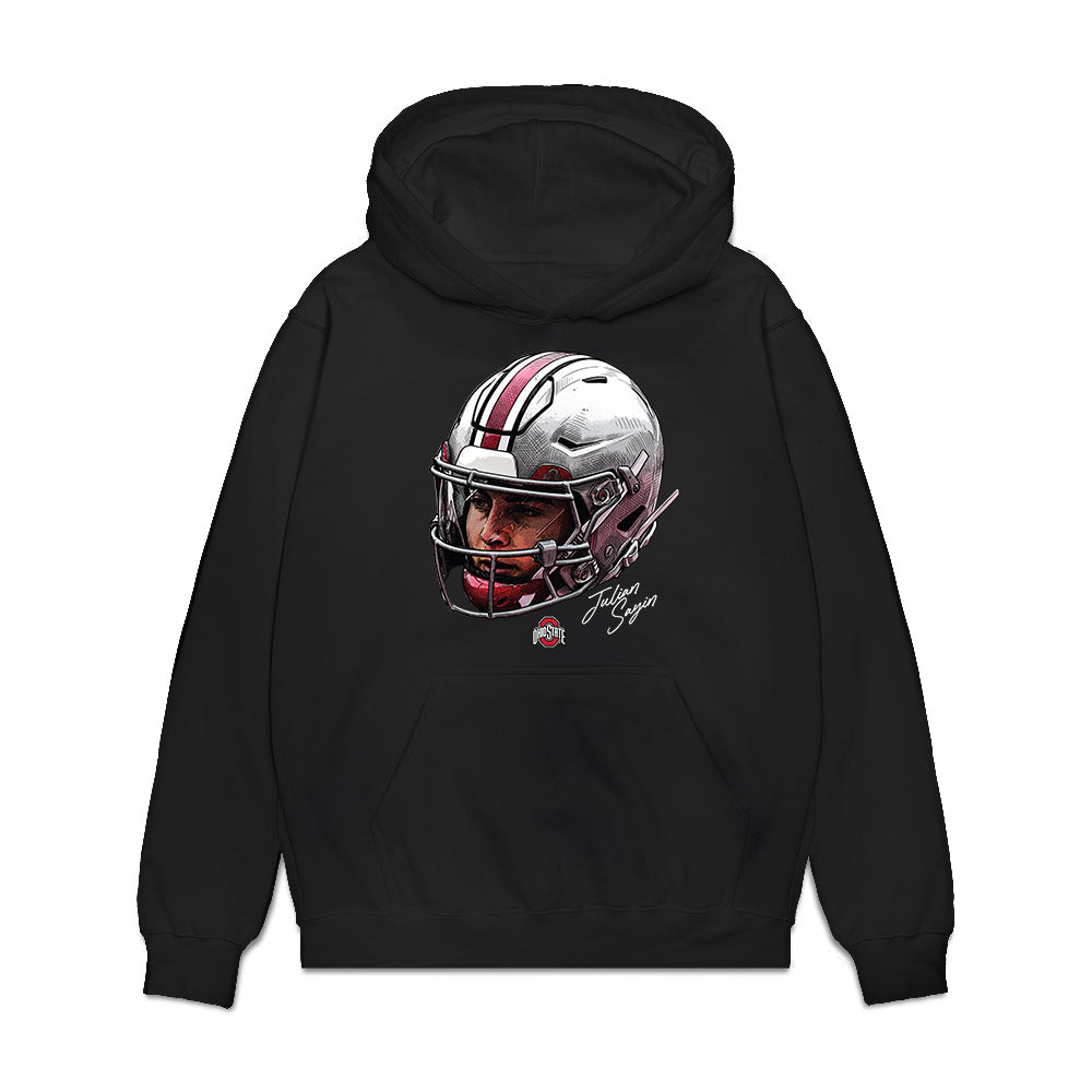 Ohio State - NCAA Football : Julian Sayin - Graphic Premium Hooded Sweatshirt-0