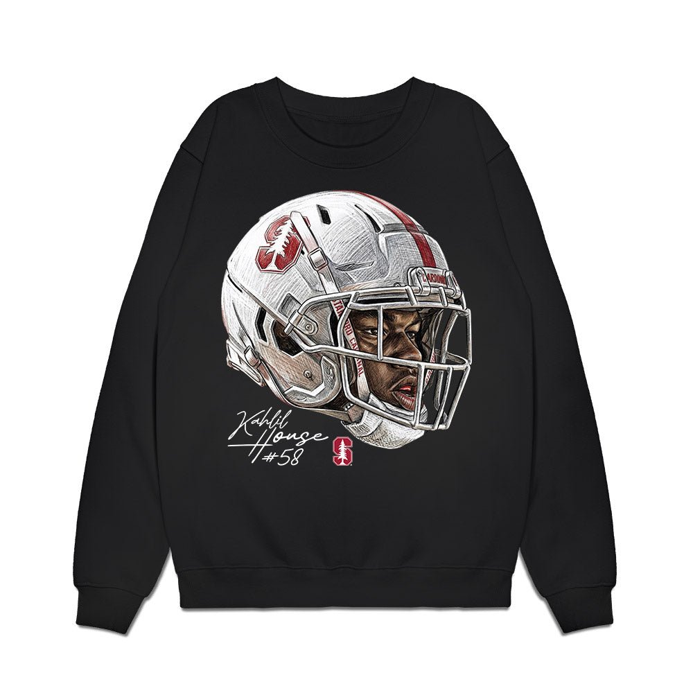 Stanford - NCAA Football : kahlil house - Game Face Premium Crewneck Sweatshirt-0