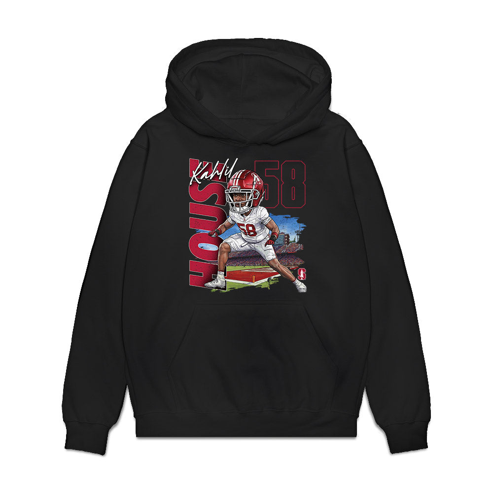Stanford - NCAA Football : kahlil house - Caricature Premium Hooded Sweatshirt-0