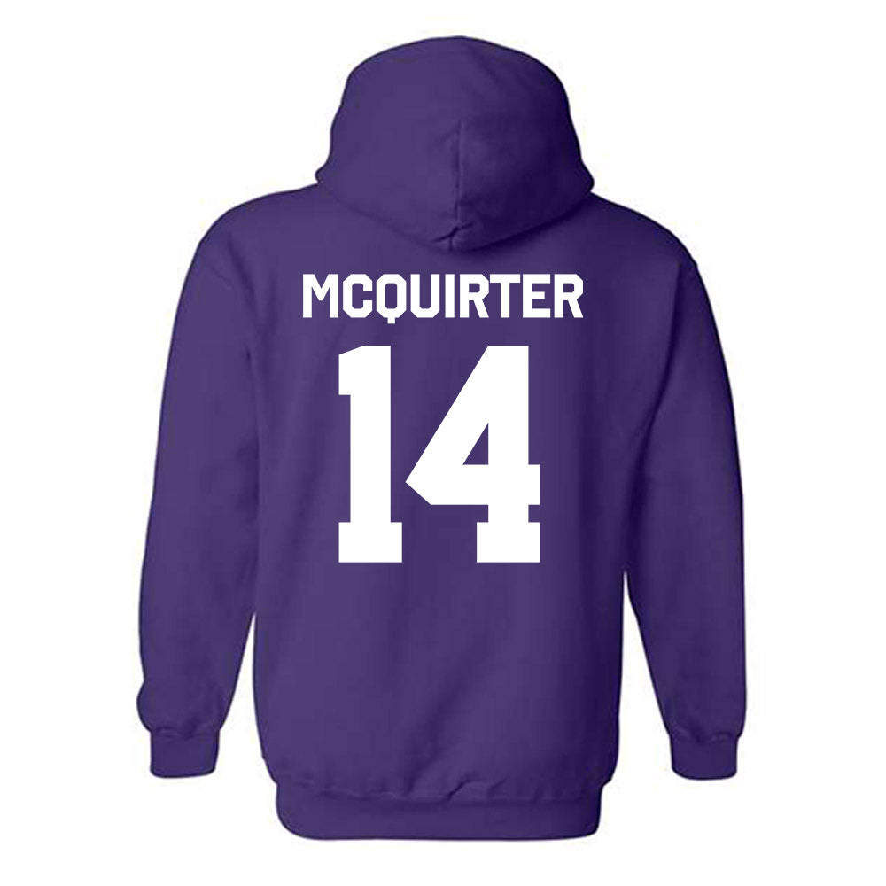 North Alabama - NCAA Women's Volleyball : Paris McQuirter - Classic Shersey Hooded Sweatshirt-1
